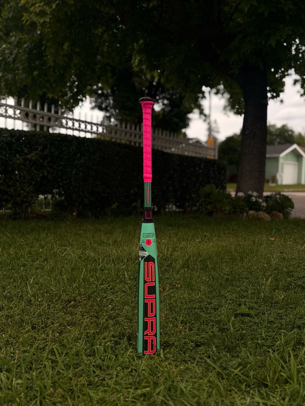 Louisville Slugger Youth Baseball Bat - Teal & Hot Pink - Picture 6 of 6